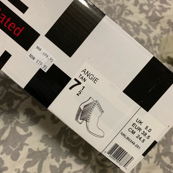 NIB; Not Rated western booties, 7.5 - Picture 5 of 5